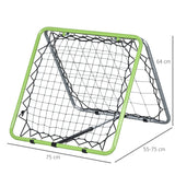 Angle Adjustable Rebounder Net Goal Training Set Football, Baseball HOMCOM