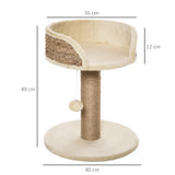 Cat Tree Tower Activity Center Climbing Stand with Scratching Posts Pawhut