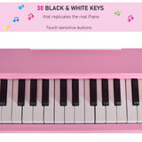 30 Keys Mini Kids Piano with Music Stand and Bench Best Gifts Toy HOMCOM