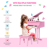 30 Keys Mini Kids Piano with Music Stand and Bench Best Gifts Toy HOMCOM