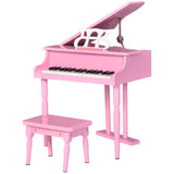 30 Keys Mini Kids Piano with Music Stand and Bench Best Gifts Toy HOMCOM