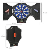 Electronic Dart Board Set with Cabinet, 31 Games, for 8 Players