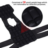 10KGS Adjustable Weight Vest Running Gym Training Weight Loss, Black