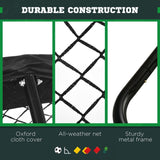 Foldable Rebounder Net, Football Training Net with Adjustable Angles