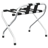 vidaXL Luggage Rack with Backrest Silver 56x39x52cm