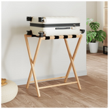 vidaXL Luggage Rack 68.5x38x58 cm Bamboo