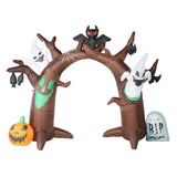 10FT Height Ghost Halloween Inflatables Decoration, 10 Lights Inflatable Festive Arch Decoration