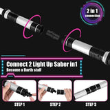 TBGENIUS Lightsaber Kids - 2 Pack - LED Light Up Saber with Sound Retractable 7 Colors Light Saber