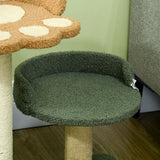 52cm Cat Tree for Indoor Cats, Scratching Posts with Two Bed, Toy Ball