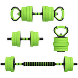 4-in-1 Weight Dumbbells Set, Barbell, Kettlebell, Push Up Stand, 20kg