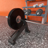 Deadlift Barbell Jack with Non-Slip Handle for Loading, Unloading Barbell Plates