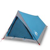 vidaXL Camping Tent 2-Person Blue Waterproof