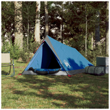 vidaXL Camping Tent 2-Person Blue Waterproof