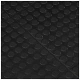 Rubber Floor Tile Black 12 mm 90x120 cm