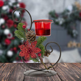 Candle holder  3x22cm Christmas Gifts Red PVC-Box