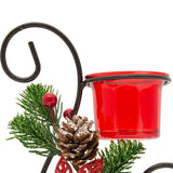 Candle holder  3x22cm Christmas Gifts Red PVC-Box