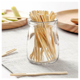 ECO Connection Pack Of 50 Disposable Natural Bamboo Skewer Forks