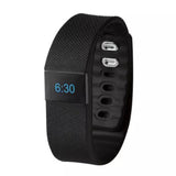 BAS-Tek Classic Fitness Tracker Bluetooth Bracelet - Black