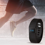 BAS-Tek Classic Fitness Tracker Bluetooth Bracelet - Black