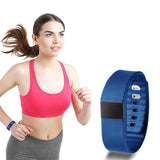 BAS-Tek Classic Fitness Bluetooth OLED display Sports Activity Bracelet - Navy