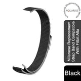 Aquarius Milanese Replacement Strap Band Compatible With Fitbit Alta, Black