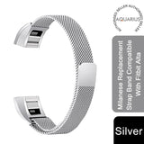 Aquarius Milanese Replacement Strap Band Compatible With Fitbit Alta, Silver