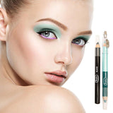 Pretty 3 in 1 Eyeshadow/Eyeliner Pencils with Sharpener, Green / Black