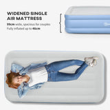 Outsunny Single Inflatable Mattress with Electric Pump, 191 x 99 x 46cm