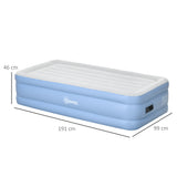 Outsunny Single Inflatable Mattress with Electric Pump, 191 x 99 x 46cm