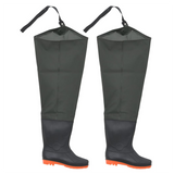 vidaXL Hip Waders Dark Green Size 39