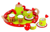 Lelin Wooden Role Play Party Birthday Set for Childrens Kids Green Tea Time Wood