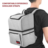 Vinsani 18l grey backpack cooler bag 1010123