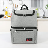 Vinsani 18l grey backpack cooler bag 1010123