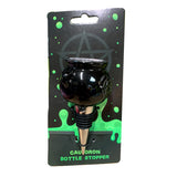 Novelty Ceramic Bottle Stopper - Cauldron