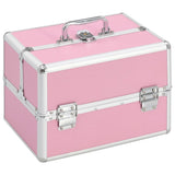 Make-up Case 22x30x21 cm Pink Aluminium