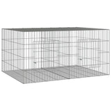 2-Panel Rabbit Cage 110x79x54 cm Galvanised Iron