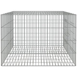 2-Panel Rabbit Cage 110x79x54 cm Galvanised Iron