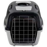 Pet Carrier Grey and Black 61x40x38 cm PP