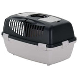 Pet Carrier Grey and Black 61x40x38 cm PP