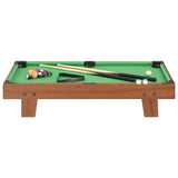 3 Feet Mini Pool Table 92x52x19 cm Brown and Green