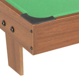 3 Feet Mini Pool Table 92x52x19 cm Brown and Green