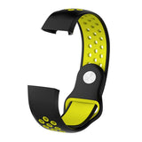 Aquarius Fitbit Charge 3 Silicone Replacement Watch Strap Band Black/Yellow