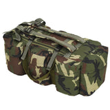 3-in-1 Army-Style Duffel Bag 120 L Camouflage