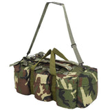 3-in-1 Army-Style Duffel Bag 120 L Camouflage