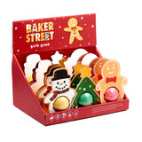 Handmade Bath Bomb in Gift Box - Christmas Gingerbread Baker Street