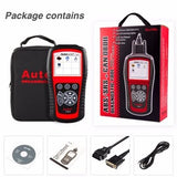 Autel AL619 Car Diagnostic Tool OBD2 Auto Scanner Diagnostic Tool OBD 2 Supported Multiple Languages ABS/SRS System Diagnosis