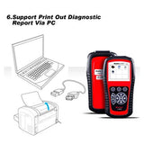 Autel AL619 Car Diagnostic Tool OBD2 Auto Scanner Diagnostic Tool OBD 2 Supported Multiple Languages ABS/SRS System Diagnosis