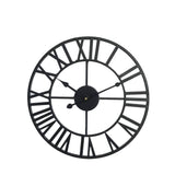 40CM ROMAN METAL CLOCK BLACK