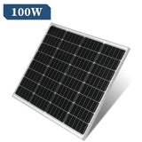 Rectangular Monocrystalline 18V 100W Glass 5.48A Solar Panel