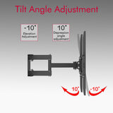 26-55 Inch Double Pendulum Large Base TV Stand TMDS-105 Bearing 40Kg/Vese400*400/Upper And Lower-10~ 10°